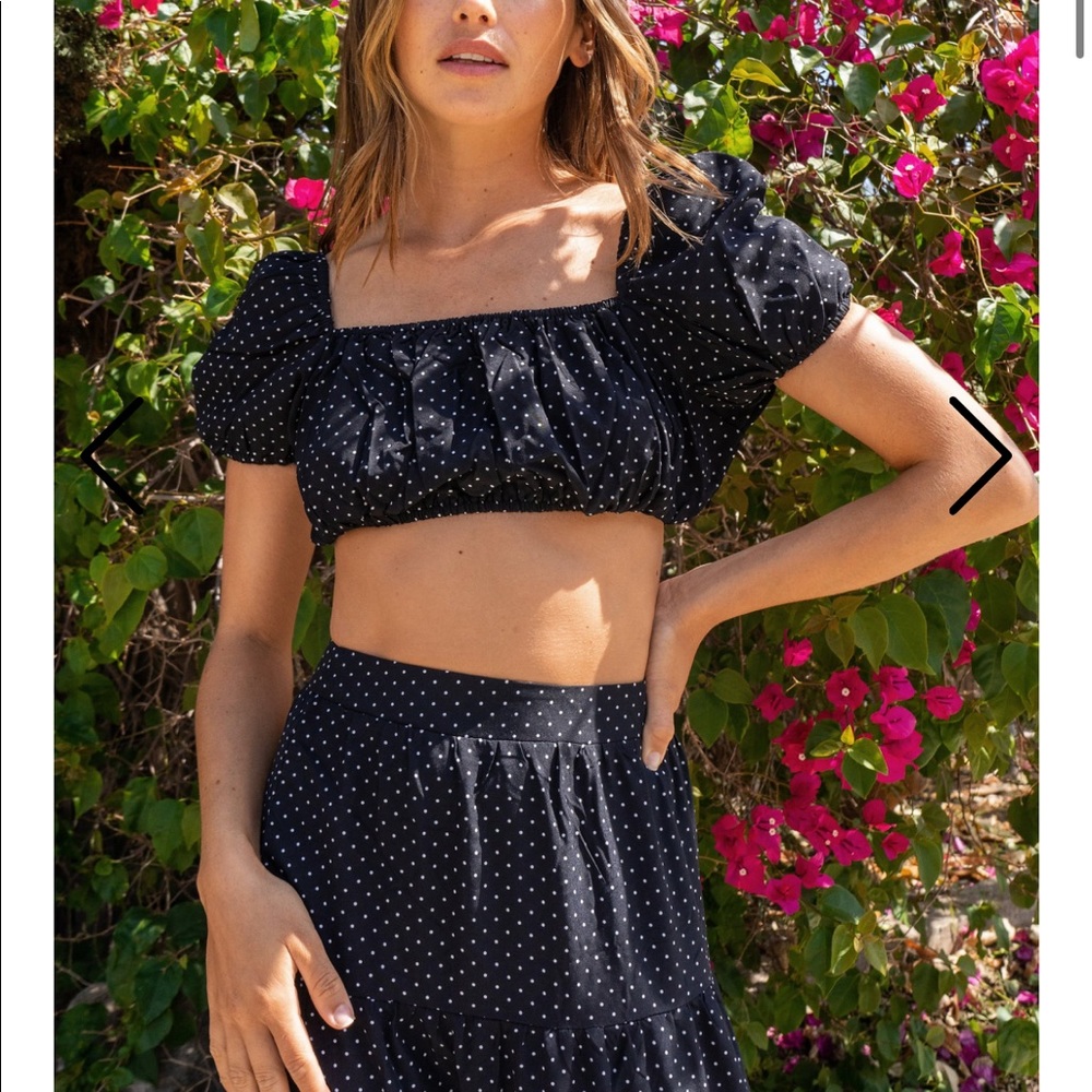 Puff Sleeve Crop Top